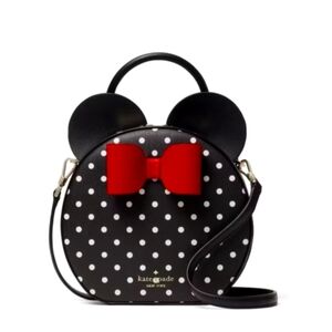 Kate Spade X Disney Polka Dot Minnie Mouse Crossbody Bag Red Black White